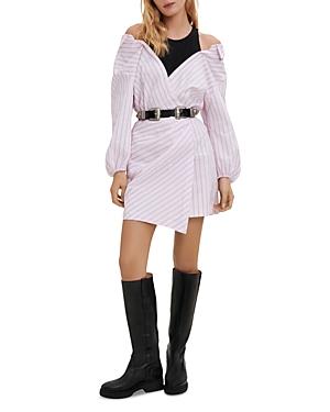 Maje Riavoli Layered Look Faux Wrap Dress