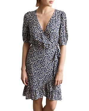 Gerard Darel Judie Floral Print Wrap Dress