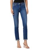 Hudson Nico Mid Rise Straight Jeans In Titan