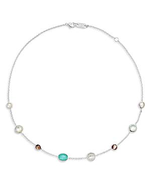 Ippolita Sterling Silver Wonderland Multi Stone Collar Necklace, 18