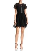 French Connection Shana Scalloped Lace Dress
