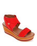 Kenneth Cole Women's Harlow Stretch Wedge Sandals