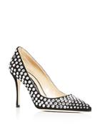 Sergio Rossi Women's Stoned Pointed-toe Pumps
