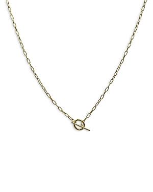 Argento Vivo Paper Clip Chain Toggle Necklace, 18
