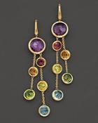 Marco Bicego Jaipur 18k Yellow Gold And Multi-stone Double Drop Earrings