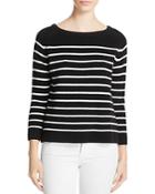 Suncoo Polly Striped Ribbed Sweater