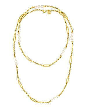 Majorica Simulated Pearl Station Necklace, 36