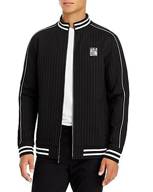 Karl Lagerfeld Paris Pinstriped Track Jacket