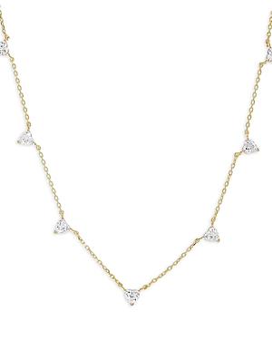 Adinas Jewels Crystal Heart Necklace, 16