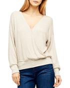 L'agence Amber Ribbed Crossover Top