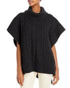 See By Chloe Cable Knit Poncho Sweater