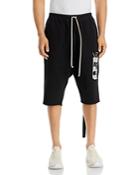 Drkshdw Rick Owens Bela Graphic Drop Crotch Knit Shorts