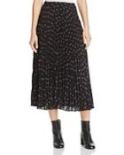 Vince Ditsy Floral Pleated Skirt