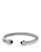 David Yurman Cable Classic Bracelet With Black Onyx And 14k Gold, 5mm