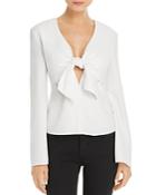 T By Alexander Wang Tie-front Top