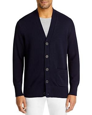 The Men's Store At Bloomingdale's Cotton Solid Regular Fit V Neck Cardigan - 100% Exclusive