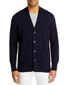 The Men's Store At Bloomingdale's Cotton Solid Regular Fit V Neck Cardigan - 100% Exclusive