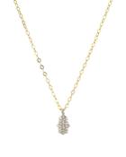 Bloomingdale's Diamond Hamsa Pendant Necklace In Gold-plated Sterling Silver, 15.5 - 100% Exclusive