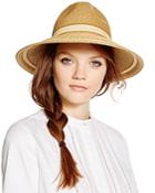 August Accessories Contrast Band Fedora