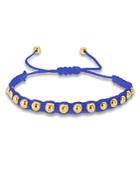 Rachel Reid 14k Yellow Gold Beaded Satin Cord Toggle Bracelet