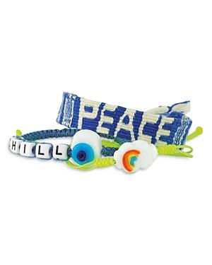 Maison Irem Peace Chill Bracelets, Set Of 3