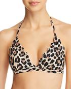 Kate Spade New York Leopard Print Triangle Bikini Top