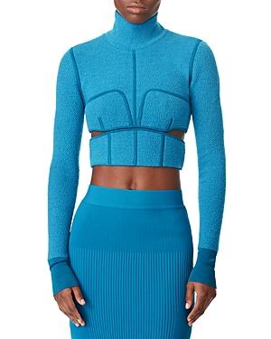 Herve Leger Double Knit Crop Top