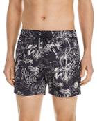 Moncler Tropical Sketch-print Swim Shorts
