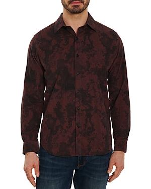 Robert Graham Nara Park Corduroy Abstract Print Shirt