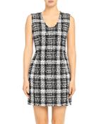 Theory Sculpt Rubber Tweed Dress