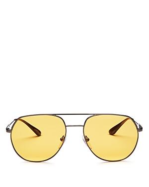 Prada Brow Bar Aviator Sunglasses, 57mm