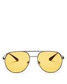 Prada Brow Bar Aviator Sunglasses, 57mm