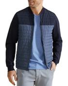 Zachary Prell Montauk Quilted Color-blocked Knit Jacket