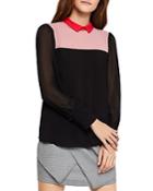 Bcbgeneration Color-block Puff-sleeve Top