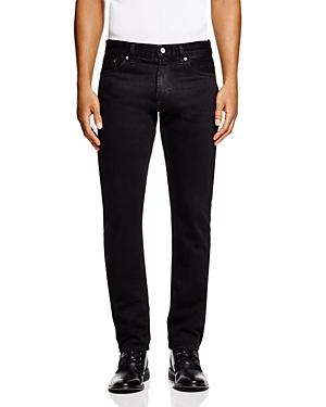 Jean Shop Selvedge Slim Fit Jeans In Jet Black