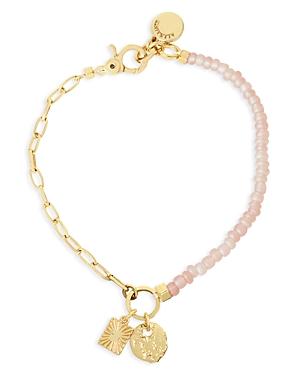 Allsaints Mixed Shell Bead Charm Bracelet