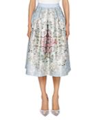 Ted Baker Kikey Patchwork Floral Print Pleated Skirt