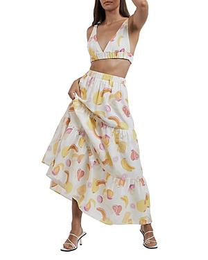 Charlie Holiday Willow Tiered Maxi Skirt