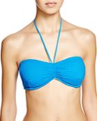 Shoshanna Cobalt Mesh Bandeau Bikini Top