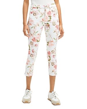Jen7 Cropped Skinny Jeans In Wild Garden