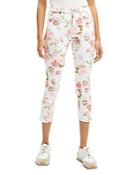Jen7 Cropped Skinny Jeans In Wild Garden