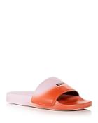 Msgm Women's Dip Dye Pool Slide Sandals