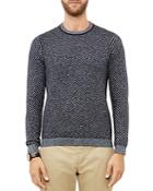 Ted Baker Herringbone Crewneck Sweater