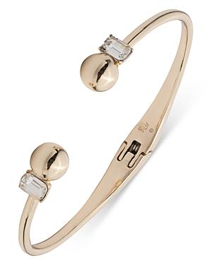 Lauren Ralph Lauren Ball & Baguette Hinged Bangle Bracelet