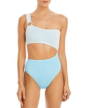 Cleonie Shell Asymmetric One Piece Swimsuit