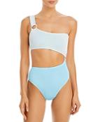 Cleonie Shell Asymmetric One Piece Swimsuit