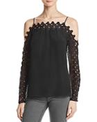 Chelsea And Walker Olivia Off-the-shoulder Lace Top