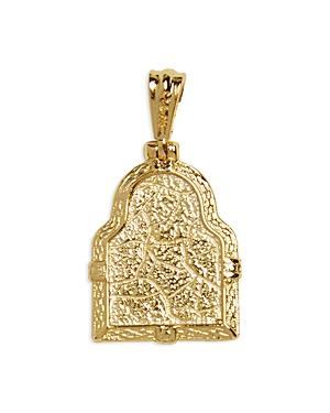 Argento Vivo Framed Mary Pendant Necklace In 14k Gold Plated Sterling Silver
