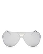 Quay Showtime Mirrored Aviator Sunglasses, 70mm