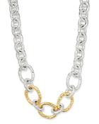 Ippolita Sterling Silver & 18k Yellow Gold Classico Bastille Chain Necklace, 19.5